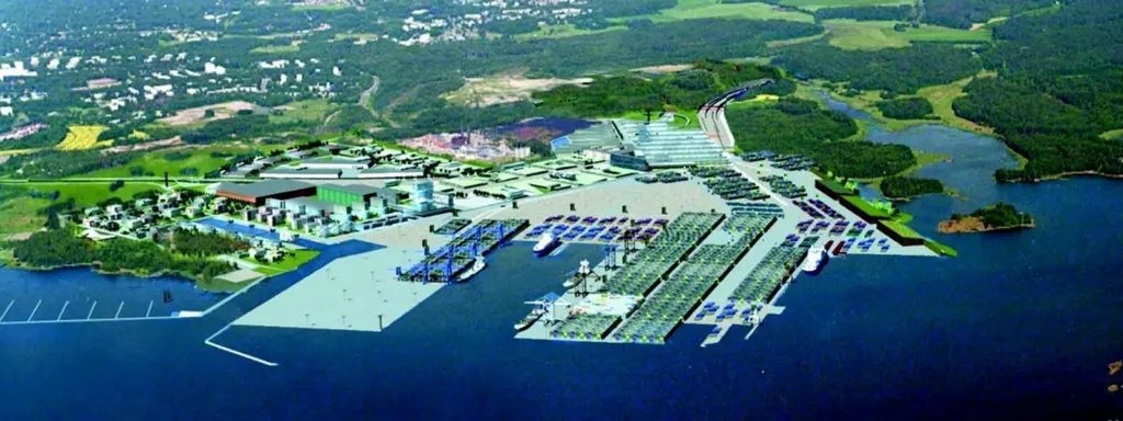 Vuosaari Harbour as it will appear when completed.