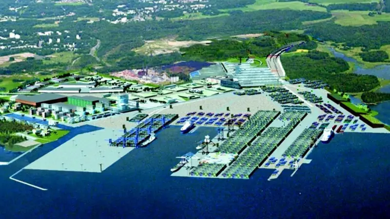 Vuosaari Harbour as it will appear when completed.