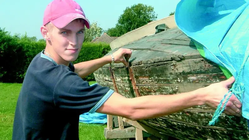 Sam Poores apprenticeship in Chichester Harbour will include work on the restoration of the oyster boat Terror.