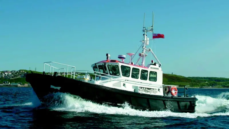 The Aberdeen pilot launch Sea Shepherd uses a Centaflex Series A coupling with 500 mm flexible element to reduce engine noise and vibration.