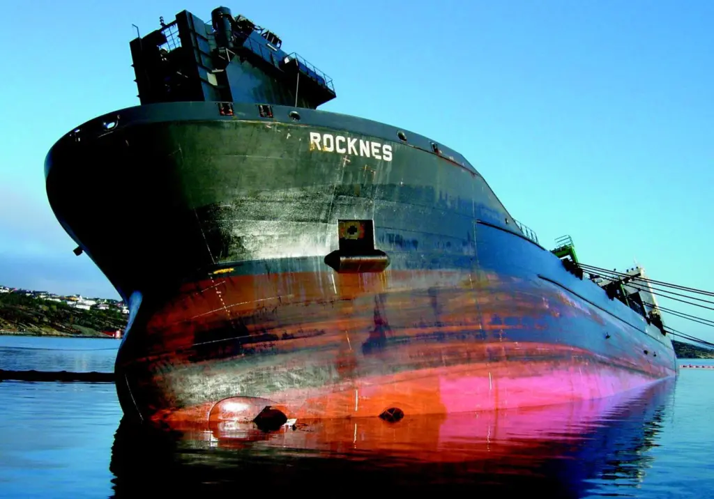 SMIT Salvage successfully parbuckled the capsized fallpipe vessel Rocknes in Norway this summer.