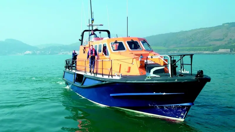 Radamec has developed the new BridgeMaster digital bridge control package for the RNLIs new Tamar class rescue boat. The boat in this picture is a prototype.