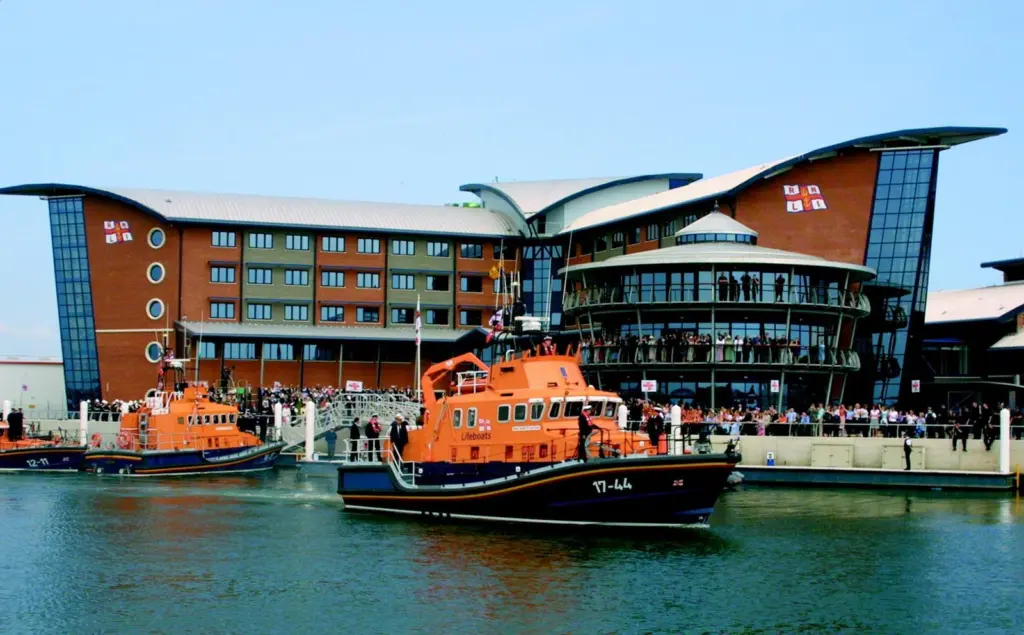 Opening ceremonies for the RNLIs new Lifeboat College at Poole.