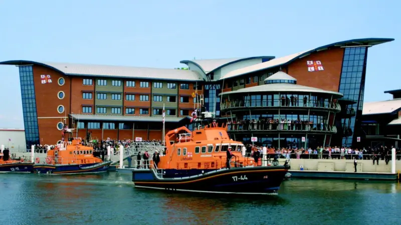 Opening ceremonies for the RNLIs new Lifeboat College at Poole.