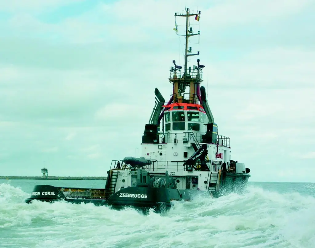 The new tugs are well equipped for shiphandling duties in the exposed Schelde estuary.