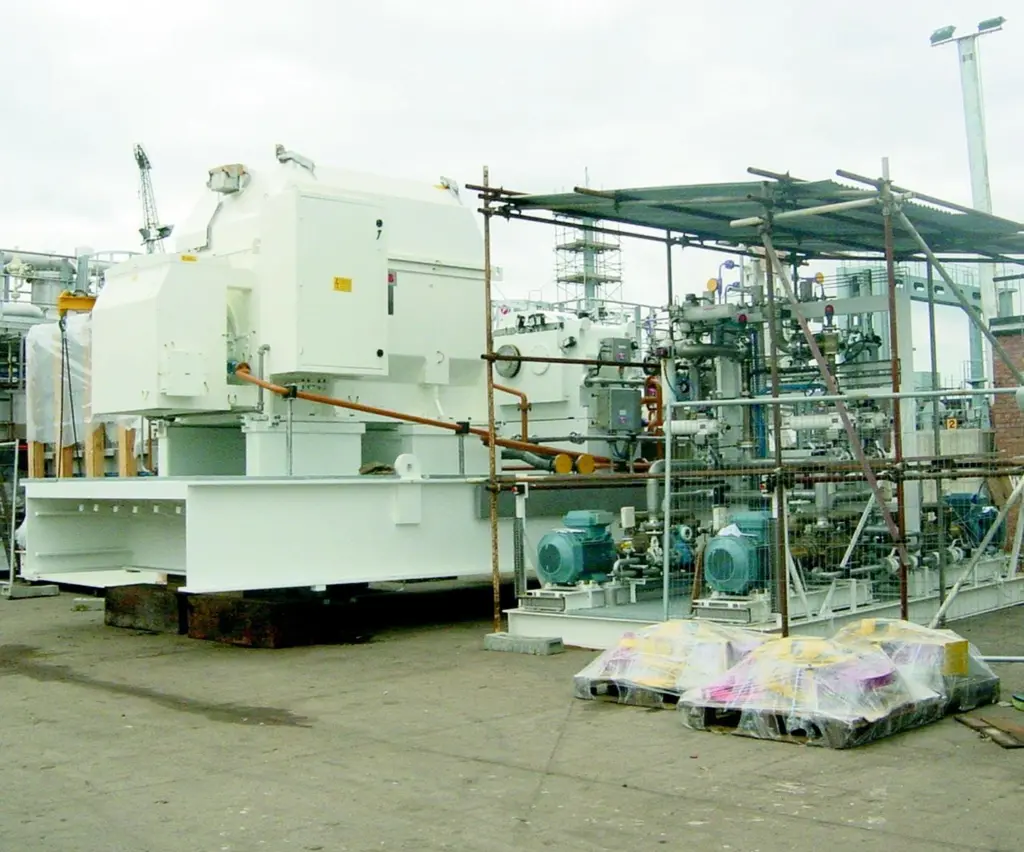 A module assembly awaits installation.
