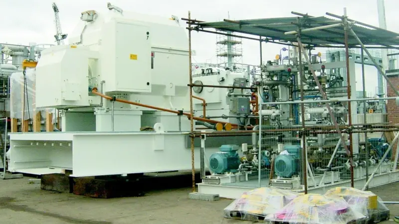 A module assembly awaits installation.