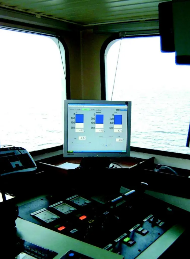 New dredging instrumentation on board the City of Chichester.