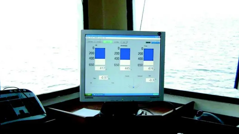 New dredging instrumentation on board the City of Chichester.