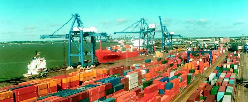 European ports are under pressure to return empty containers to China. Photo courtesy Port of Felixstowe
