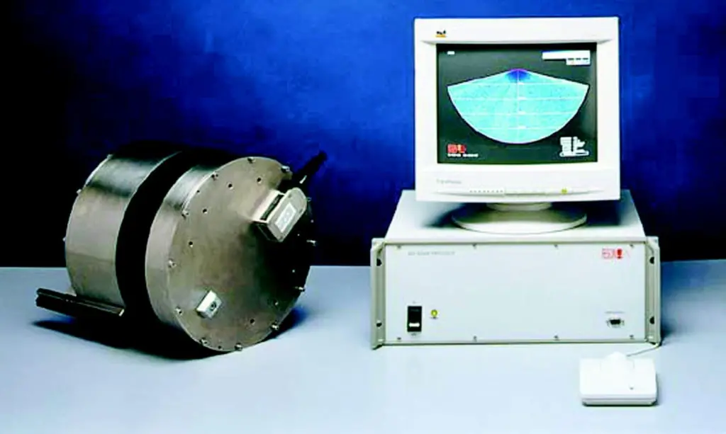 System components for Resons SeaBat 8101 multibeam echosounder commissioned by hydrographic port authorities at Bristol and London.