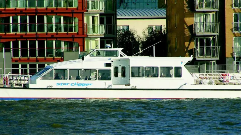 Thames Clippers high speed catamaran Erica will shuttle passengers to the London Boat Show in Docklands next month.