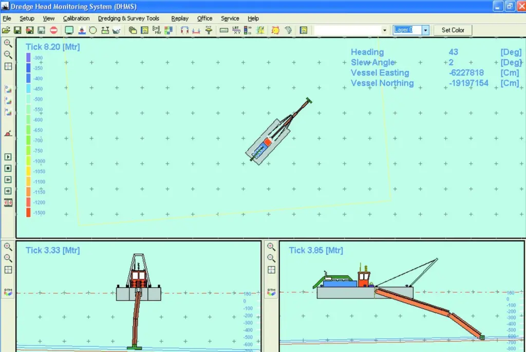 The new Dredge Head Monitoring System can be run independently of survey programmes.