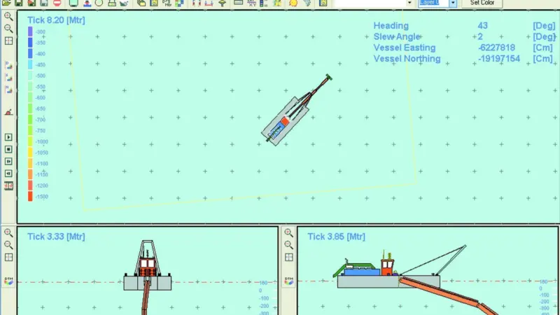 The new Dredge Head Monitoring System can be run independently of survey programmes.