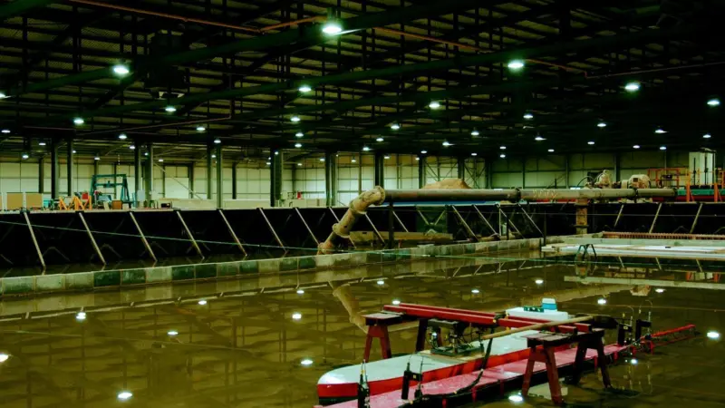 HR Wallingfords new hydraulic modelling facility is due to be opened shortly.