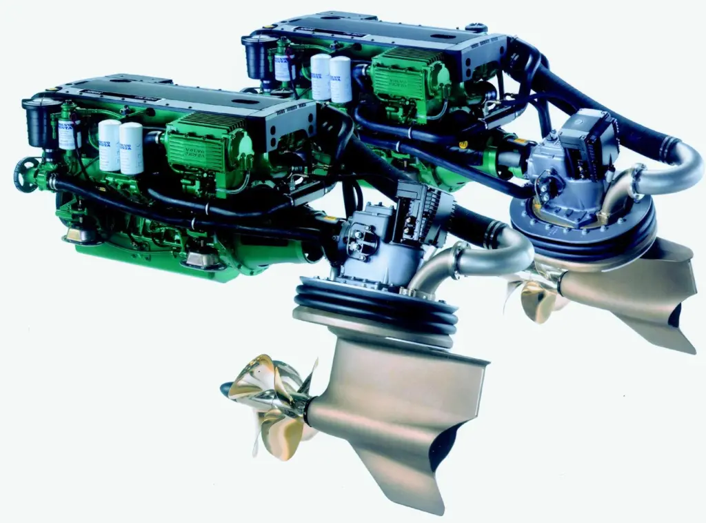 Volvo Pentas IPS (Inboard Performance System) turns the propellers to face the boats direction of travel, pulling rather than pushing like conventional propellers.