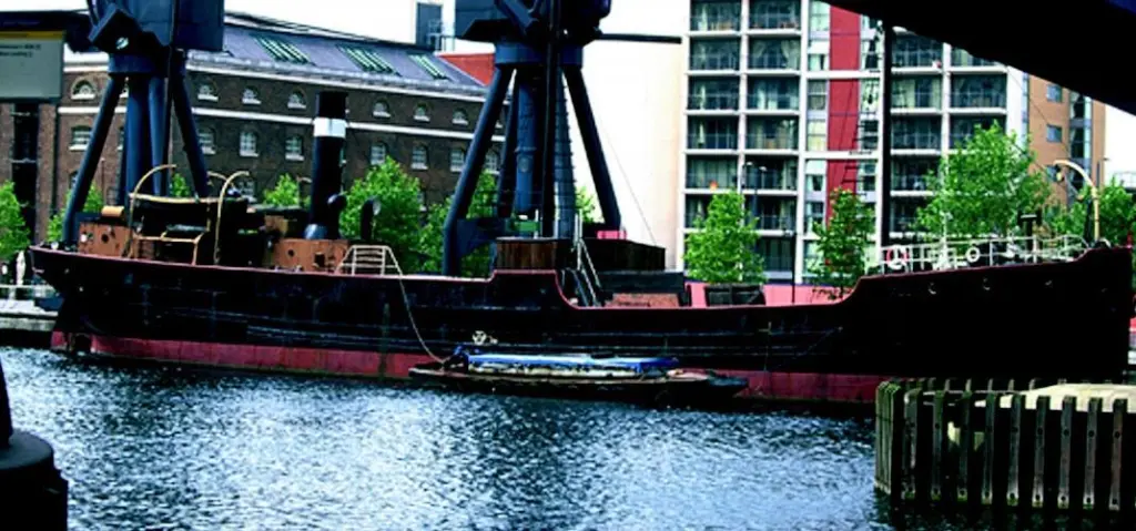 The worlds oldest complete steamship is now a multi-role arts and events venue while restoration works continue at West India Quay in London.