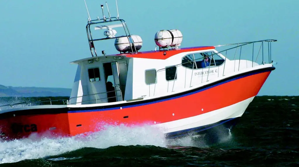 Orca displays the elegant lines and fine sea keeping common to all Safehaven Marine designs.