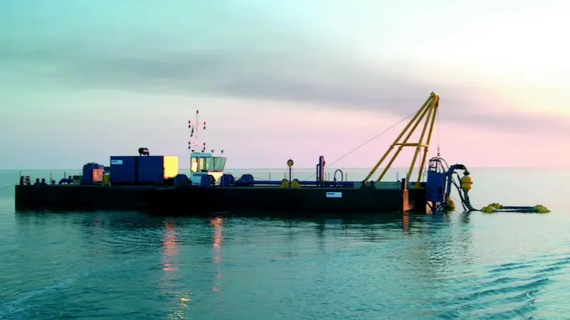 Damen Dredging Equipments new DOP plain suction dredger for Dragon Oil.