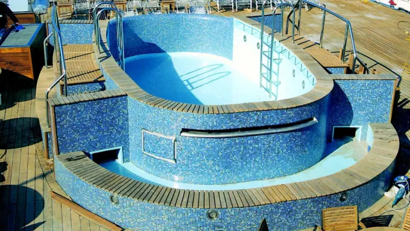 CML, which recently produced and installed this pool for the cruise ship Saga Ruby, is formed of a nucleus of staff previously employed by Blondecell.