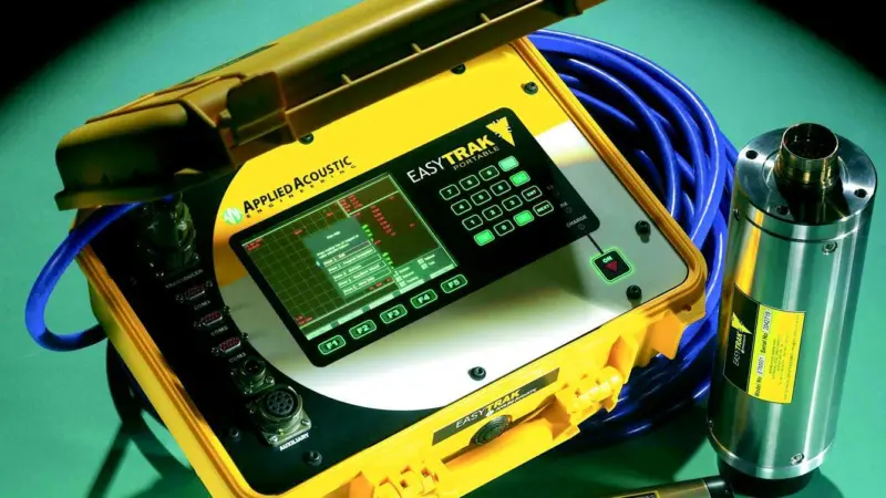 Applied Acoustic Engineerings Easytrak Portable acoustic tracking system which has been ordered by leading rental companies in the UK and US.