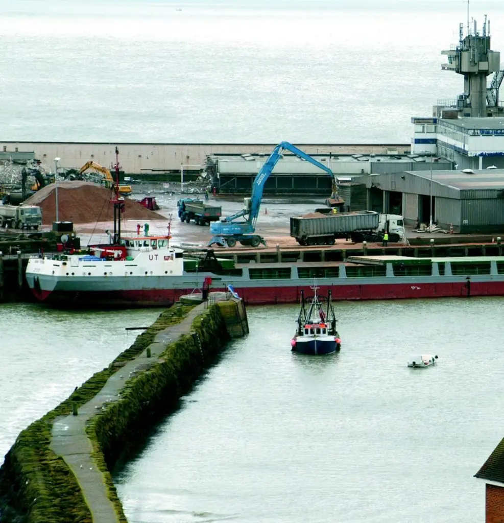 Folkstone Harbour.