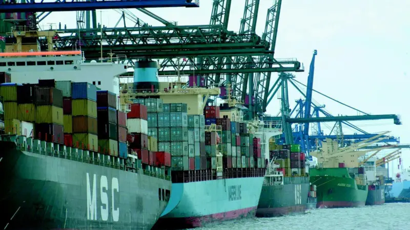 There is high demand for container handling capacity at the UK Port of Felixstowe. Photo courtesy of Port of Felixstowe.