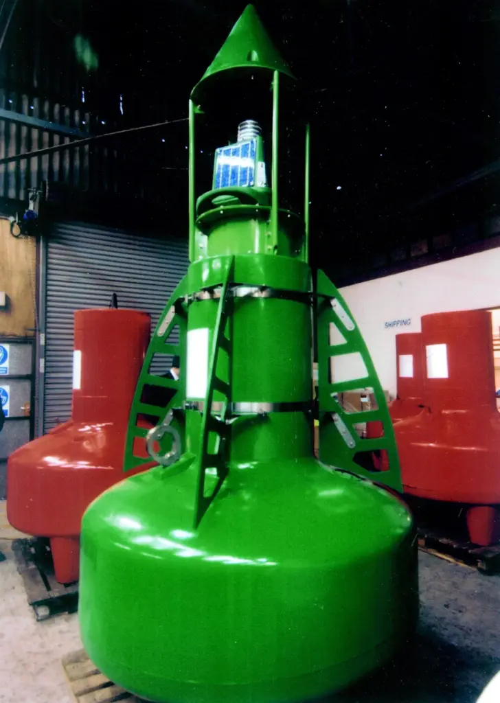 The lightweight SB-98P polyethylene buoy, which will replace all the Trinity House Class 4 and 5 steel buoys, will be on show at Seawork.