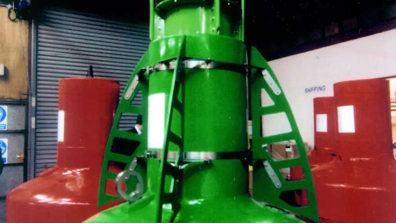 The lightweight SB-98P polyethylene buoy, which will replace all the Trinity House Class 4 and 5 steel buoys, will be on show at Seawork.