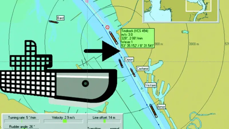 The OPSCENTER Virtual Waterway is within the software suite accompanying Barcos new VTS for the Ghent - Terneuzen canal.