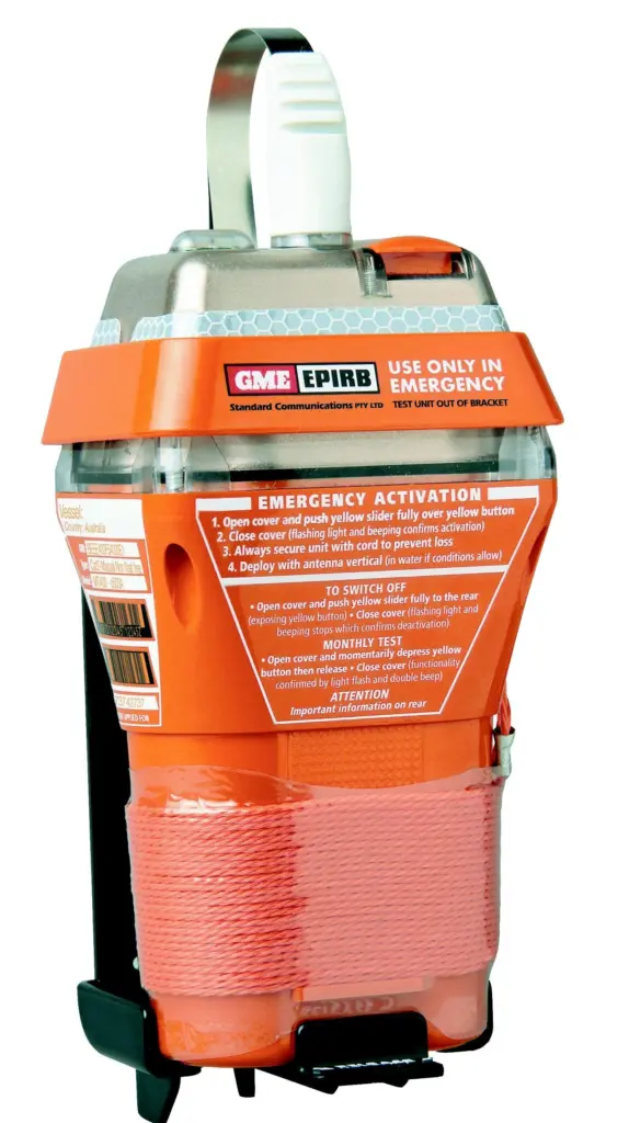 The GME MT400 EPIRB provides worldwide coverage and reduces the incidence of false alerts.