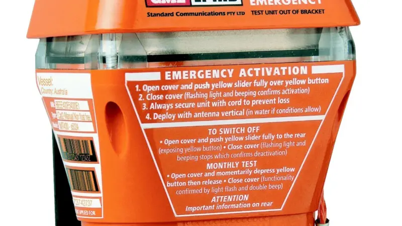 The GME MT400 EPIRB provides worldwide coverage and reduces the incidence of false alerts.