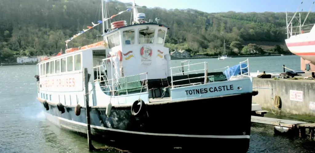 Totnes Castle is launched from the Voyager Yachts yard following extensive repair and conversion works.
