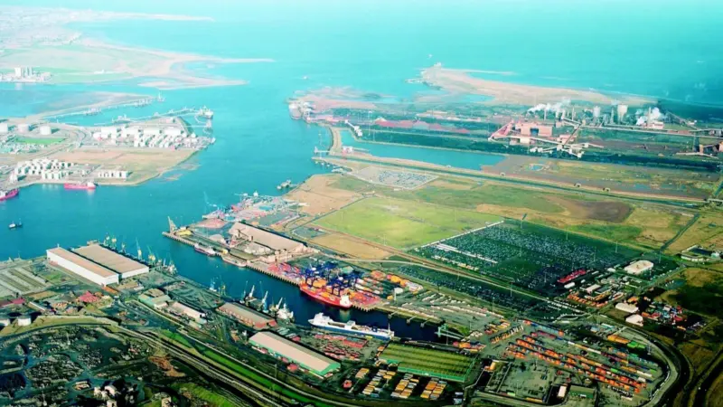 The new container terminal at Teesport could handle 1.5 million teu in due course.