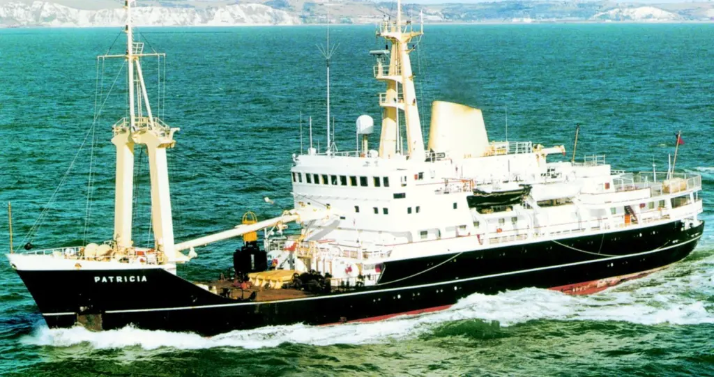 THV Patricia maintained an ancient tradition of escorting the sovereign at sea.