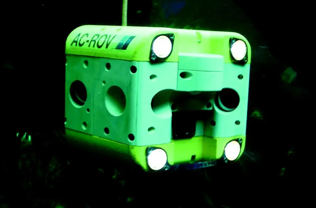 The easy to operate AC-ROV was very popular with potential customers in the Seawork 2005 quayside demonstration tank.