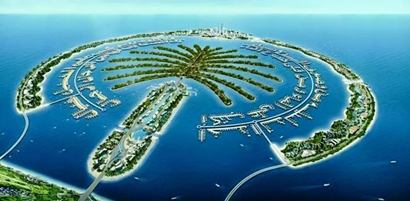 Artificial reefs have been used in large scale land reclamation projects in the Middle East such as Palm Island and The World.