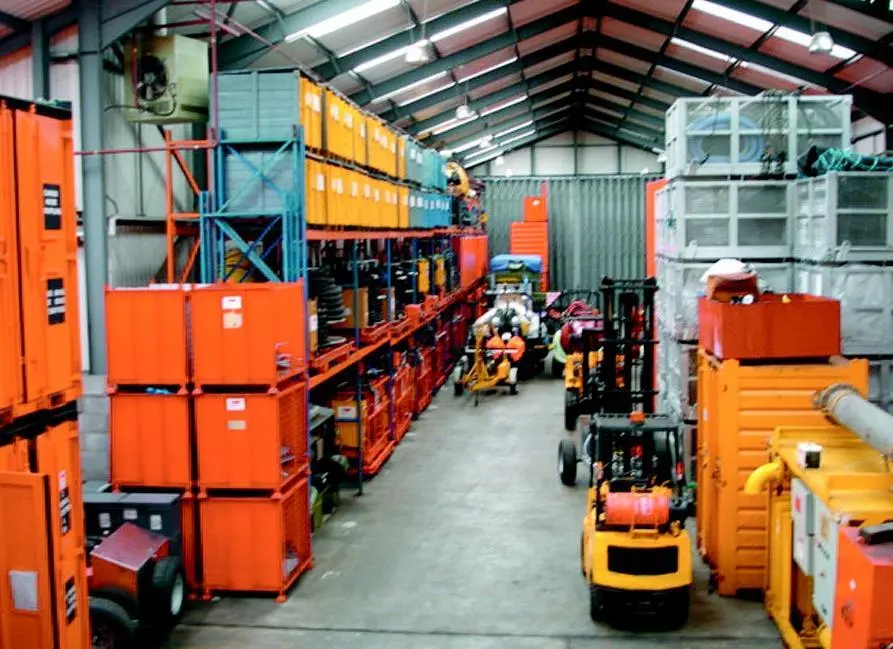 The Marine Pollution Salvage Centre (MPSC) in Milford Haven storing the Maritime and Coastguard Agencys counter pollution and salvage equipment.