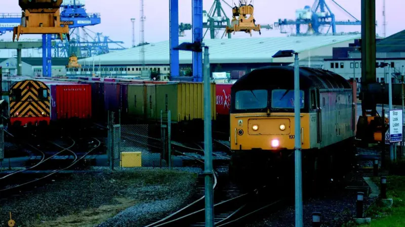 European ports face pressure to switch freight from road to rail and other alternative transport modes. Photo courtesy of Port of Felixstowe.
