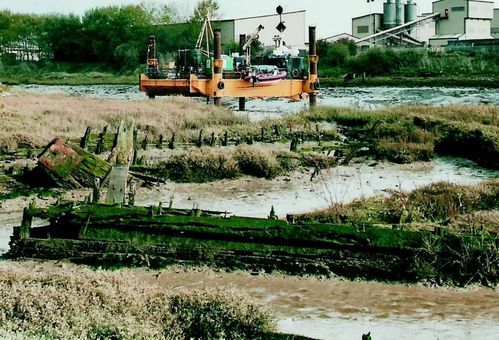 FES is seen drilling mud in Milton Creek.