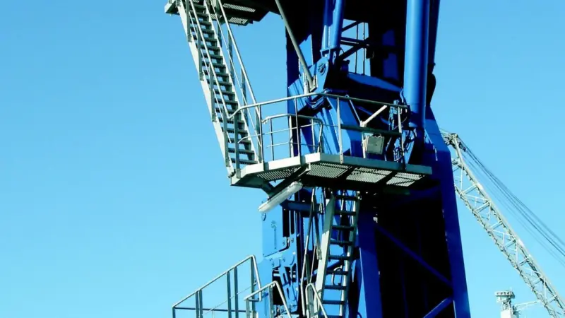 The new Liebherr mobile harbour crane has boosted the cargo handling capacity at A&P Falmouth.