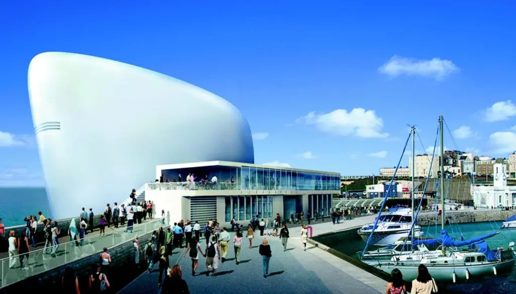 Turner Contemporarys gallery will be placed on foundations built in Margate Harbour.
