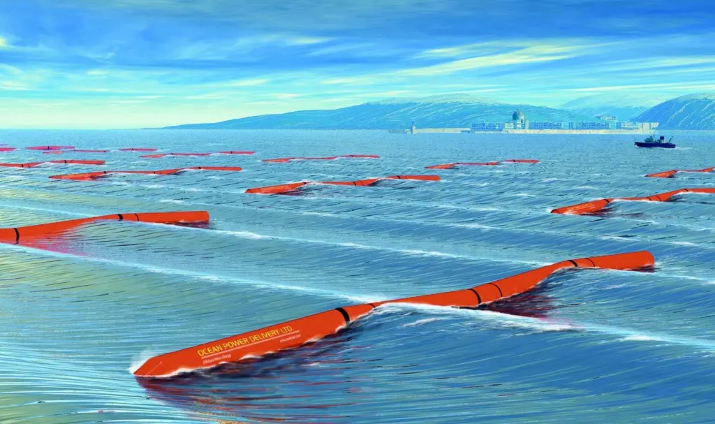 Scottish company Ocean Power Delivery is building the worlds first commercial wave farm off the northern coast of Portugal.