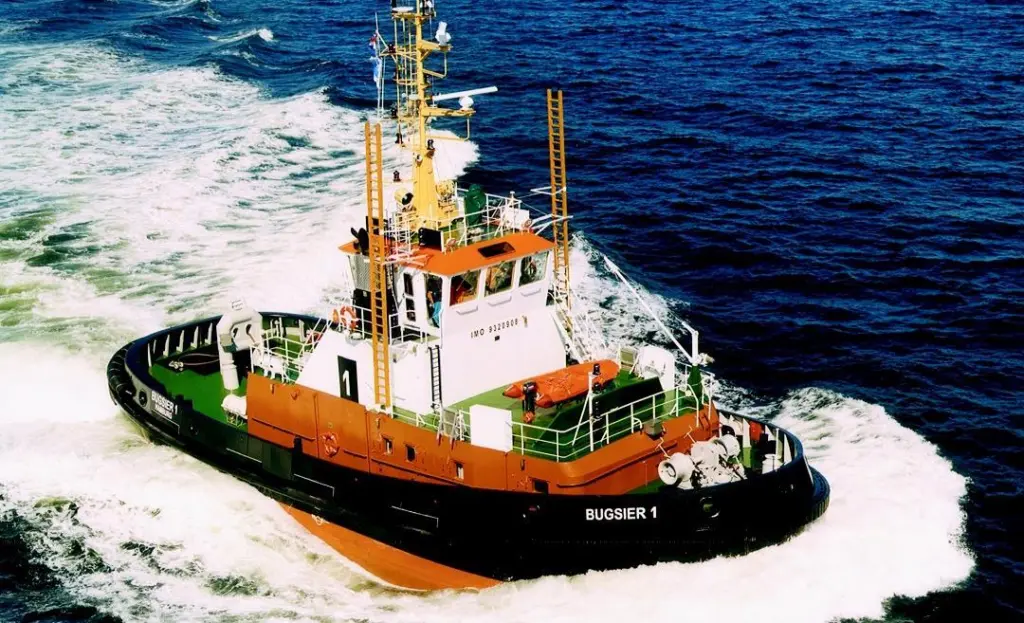 Bugsier 1 is in service with the Hamburg fleet.