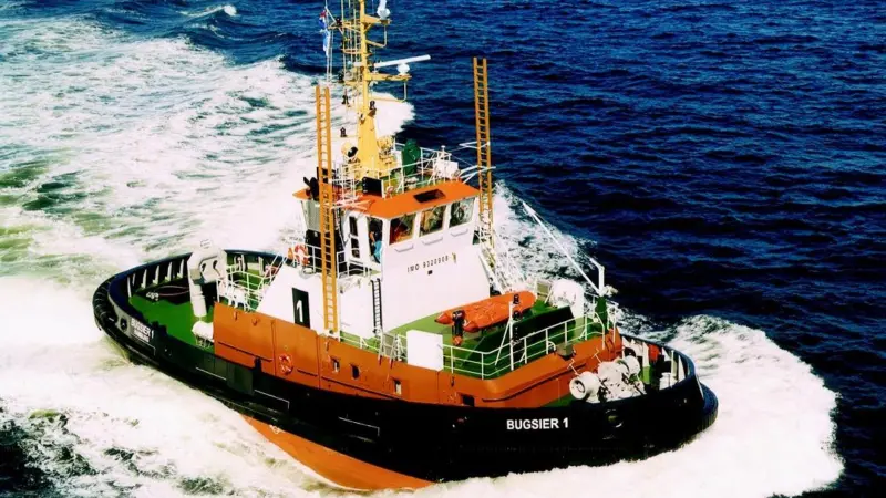 Bugsier 1 is in service with the Hamburg fleet.