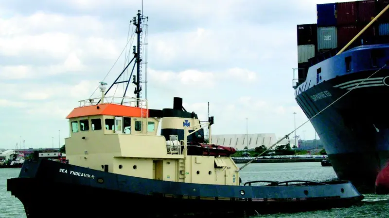 Sea Endeavourwas one of the few single screw tugs remaining in the Svitzer fleet.