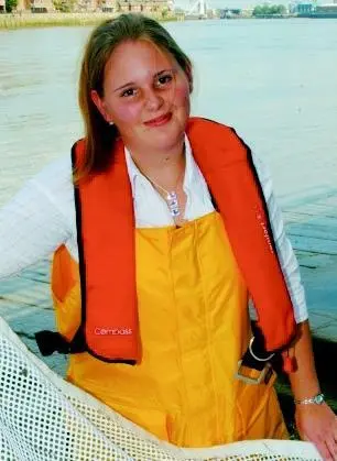 Tanya Budd, Young Engineer for Britain 2005, displays her Hypo Hoist.