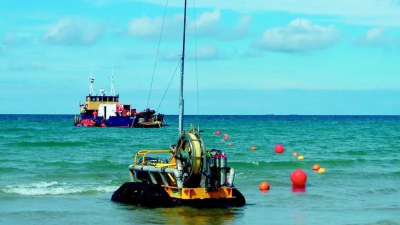Mojo working off the Devon Coast.