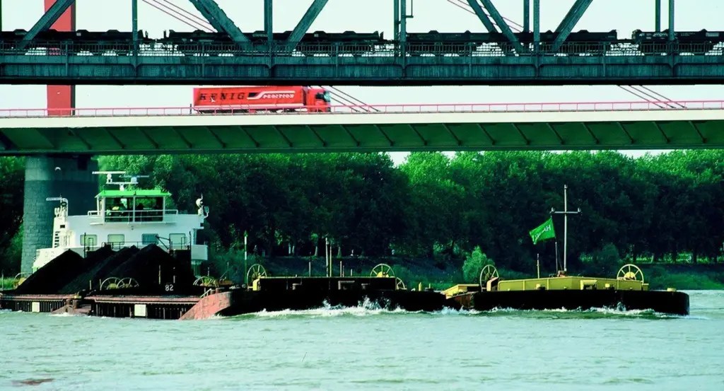 Duisberg has become a tri-modal Rhine hub.