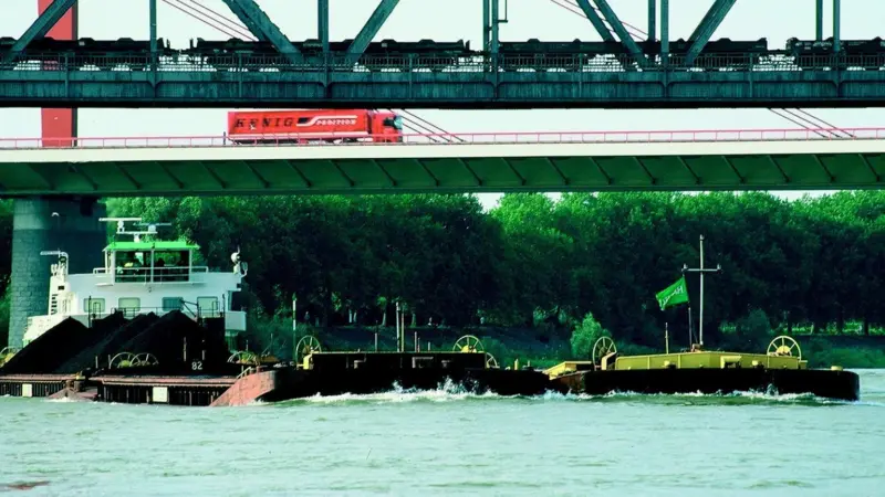 Duisberg has become a tri-modal Rhine hub.